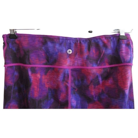 Active Life Purple Fuschia Space Dye Reversible Active Leggings Pocket Sz S - Picture 7 of 9